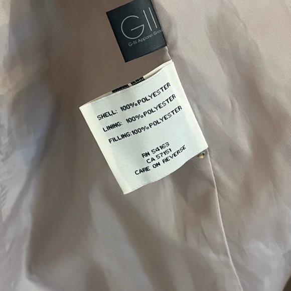 Kenneth Cole New York Quilted Tan Trench Coat Size Large - Picture 8 of 12